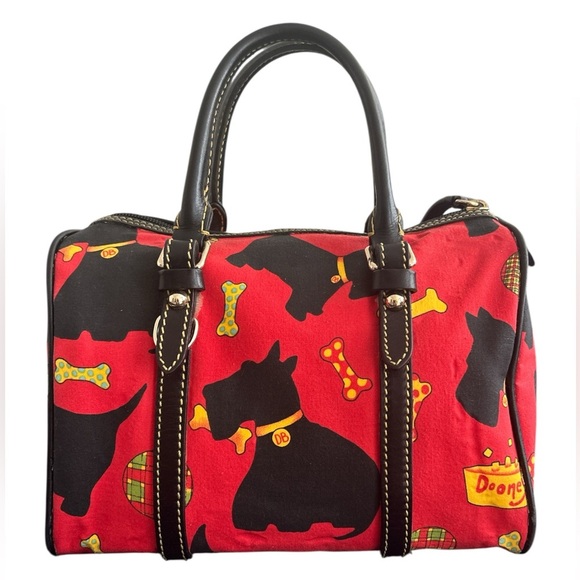 Vintage Dooney and Bourke Scottie Dog Satchel Handbag - Picture 1 of 11
